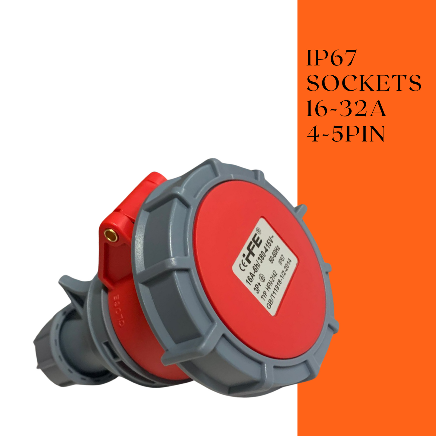 16-32AMP | 3 PHASE | INDUSTRIAL PLUGS AND SOCKETS IP67
