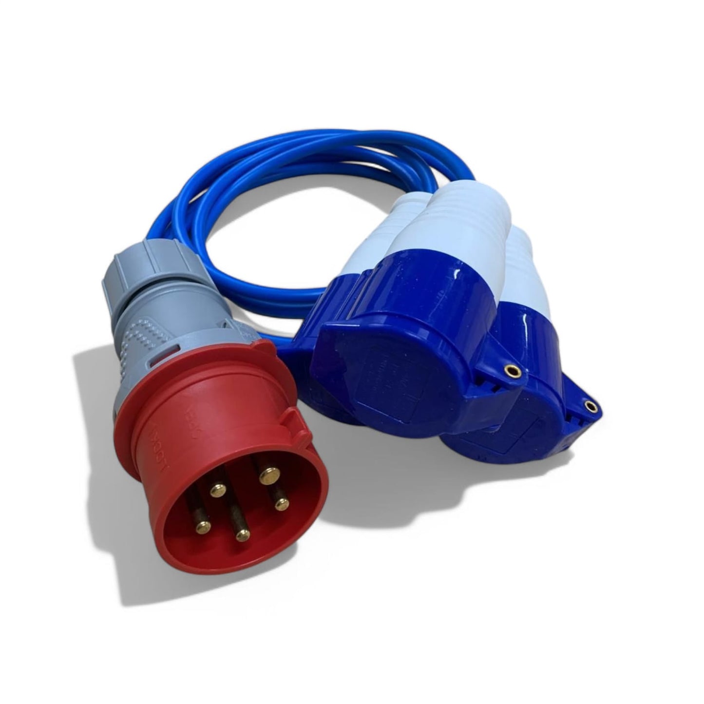 3 PHASE SPLITTER CONVERTER 32A / 3x16A - 5-3 Pin Adaptor - ARCTIC GRADE CABLE! (0.5 Metre)