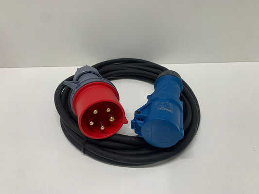 3 Phase Adaptor 16A-5 Pin Plug to Single Phase 16A 3 Pin 230V Socket Adaptor